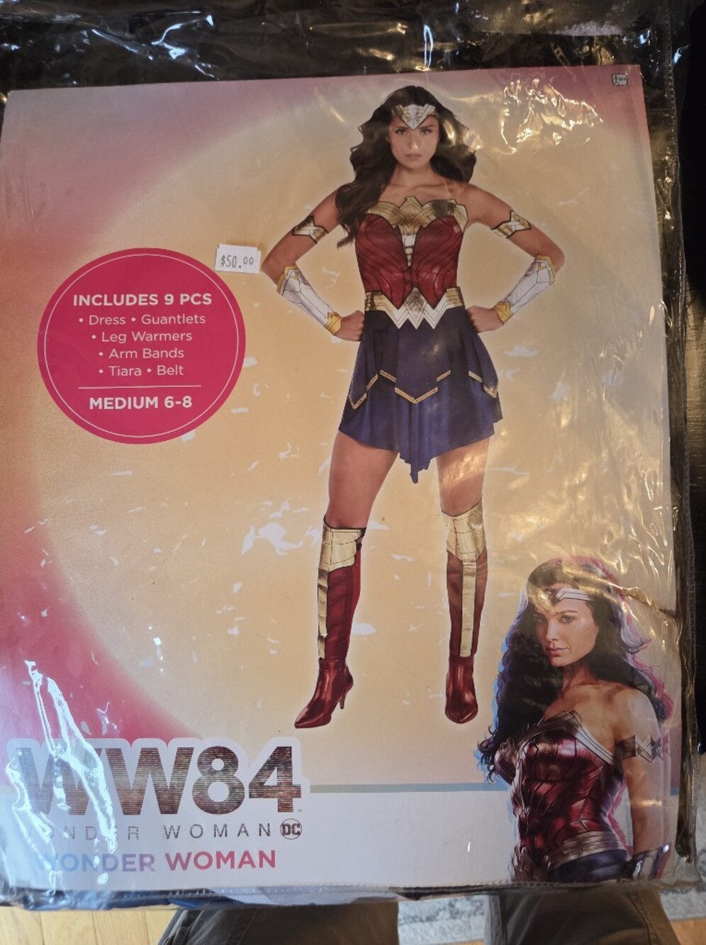 size M 6 8 Women's DC Comics WW84 Wonder Woman  Costume Set 9 pcs
